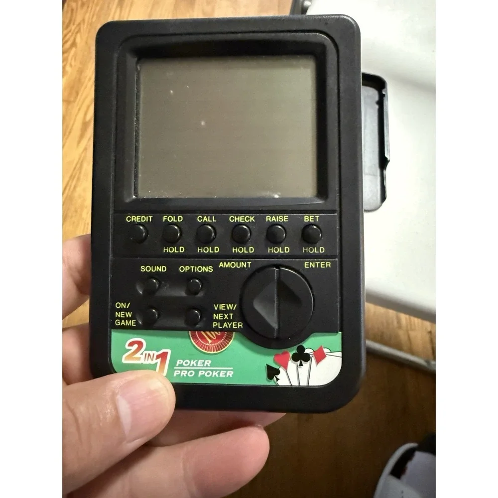 Vintage Radio Shack 2 in 1 Casino Pro Poker Game Works Need Batteries